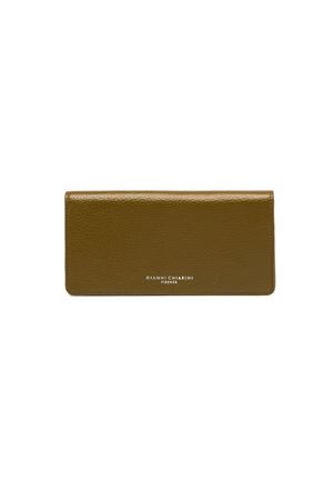 Green grained leather wallet GIANNI CHIARINI | 5041GRNVERDE